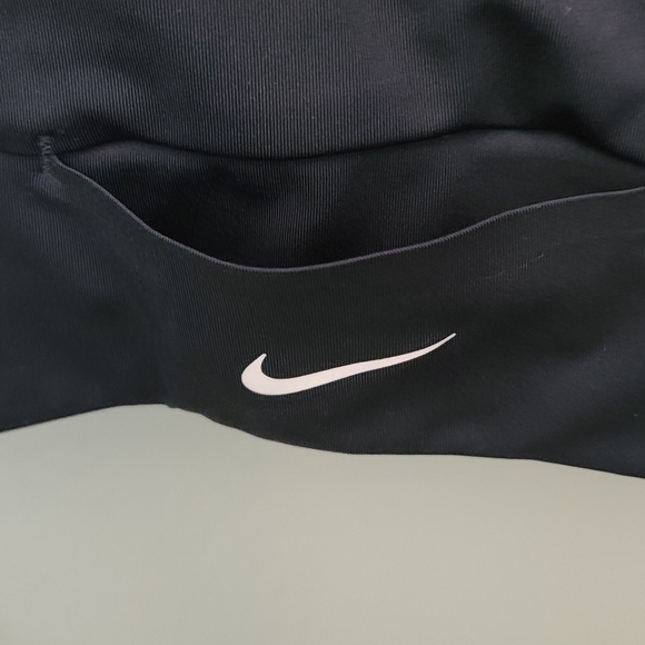 Nike Black With Yellow Cording Compression Style Dri Fit Sports Bra XS - Picture 3 of 10